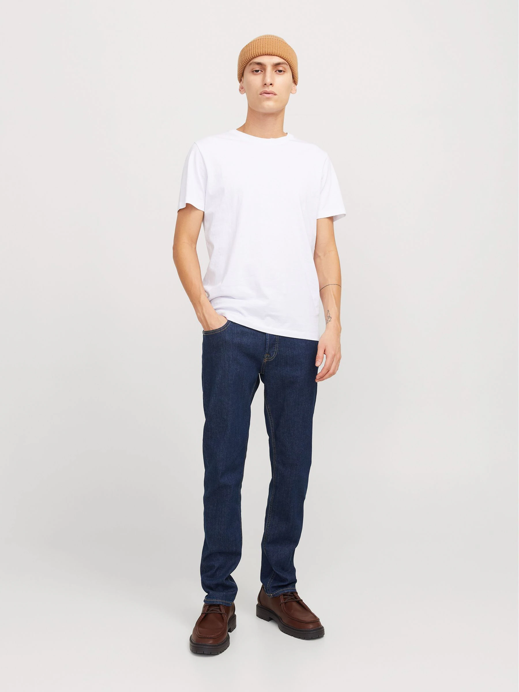 Normaal blauw - Jack & Jones - Niet-afslim-fit Niet-afsnulpte Niet-afsneuze Slim