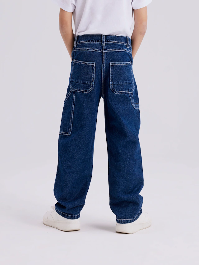 Name It 5-Pocket-Jeans »NKMRYAN für Jungen mit geradem Bein und 5-Pocket-Style«, unifarben, casual, straight fit, Baumwolle, Denim