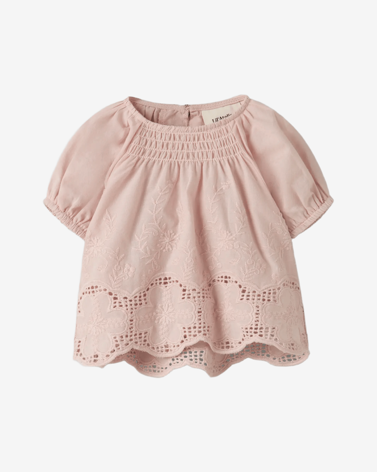 Bluse Baby m/ Broderi – 100% Øko Bomull | NBFDAYNA SS LOOSE SHIRT LIL
