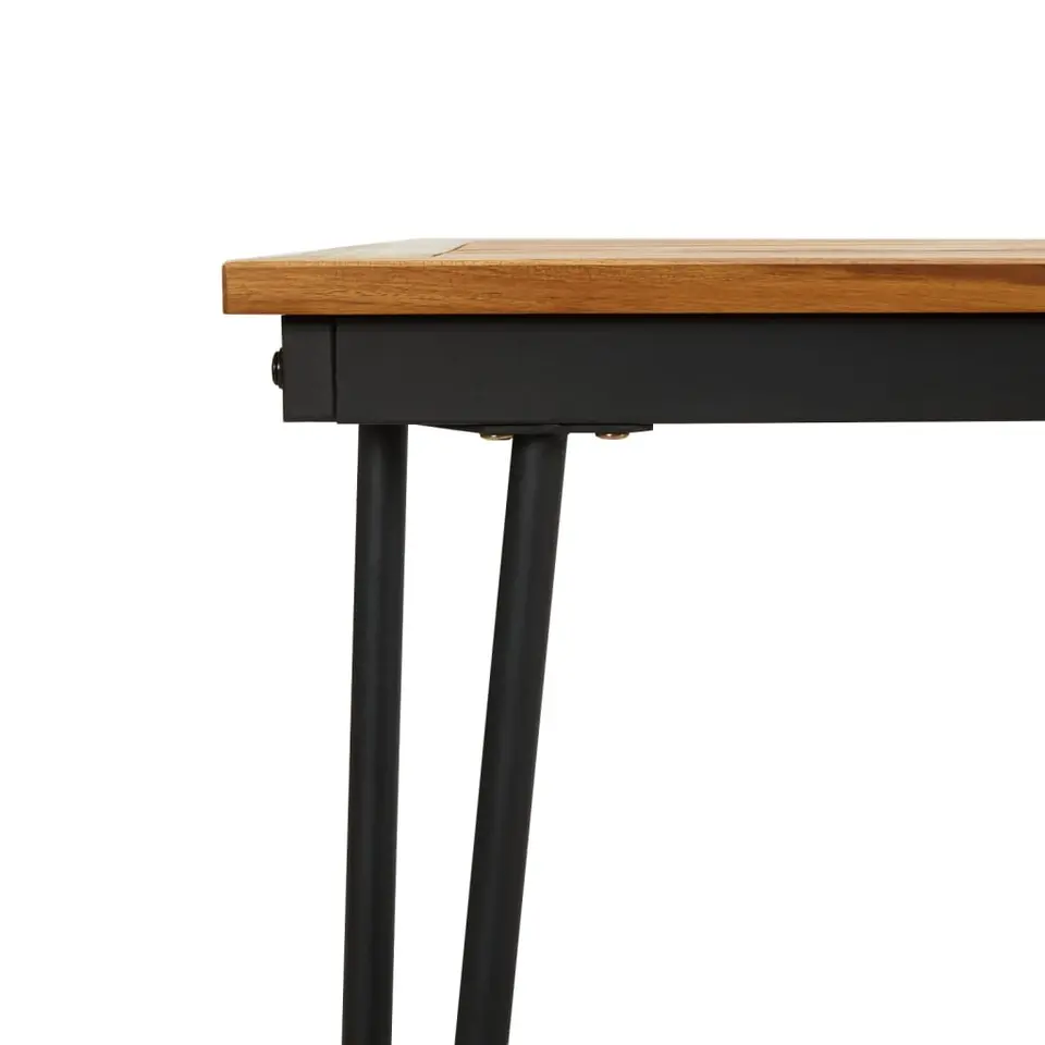 vidaXL - Tuintafel met haarspeldpoten - Bruin - Hout - 180 x 90 x 75 cm