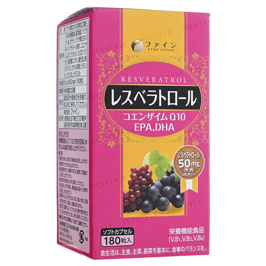 FINE JAPAN - Resveratrol + Co-enzym Q10 + EPA & DHA Capsules