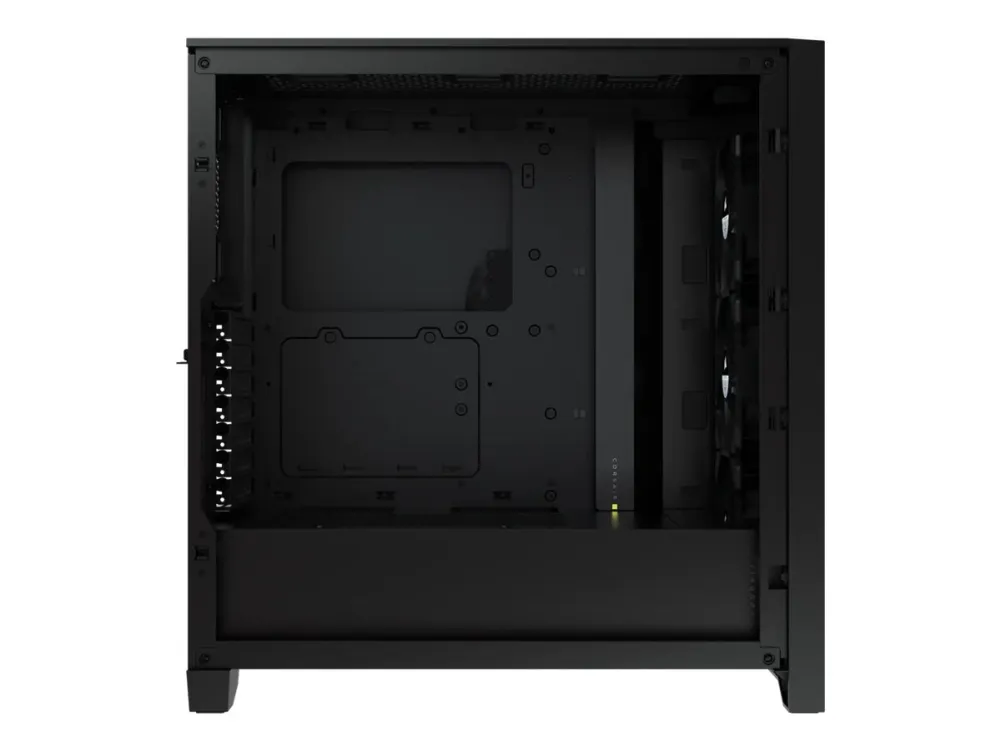 CORSAIR | iCUE 4000X RGB – Miditower - ATX - ingen strømforsyning - Sort - USB/Lyd