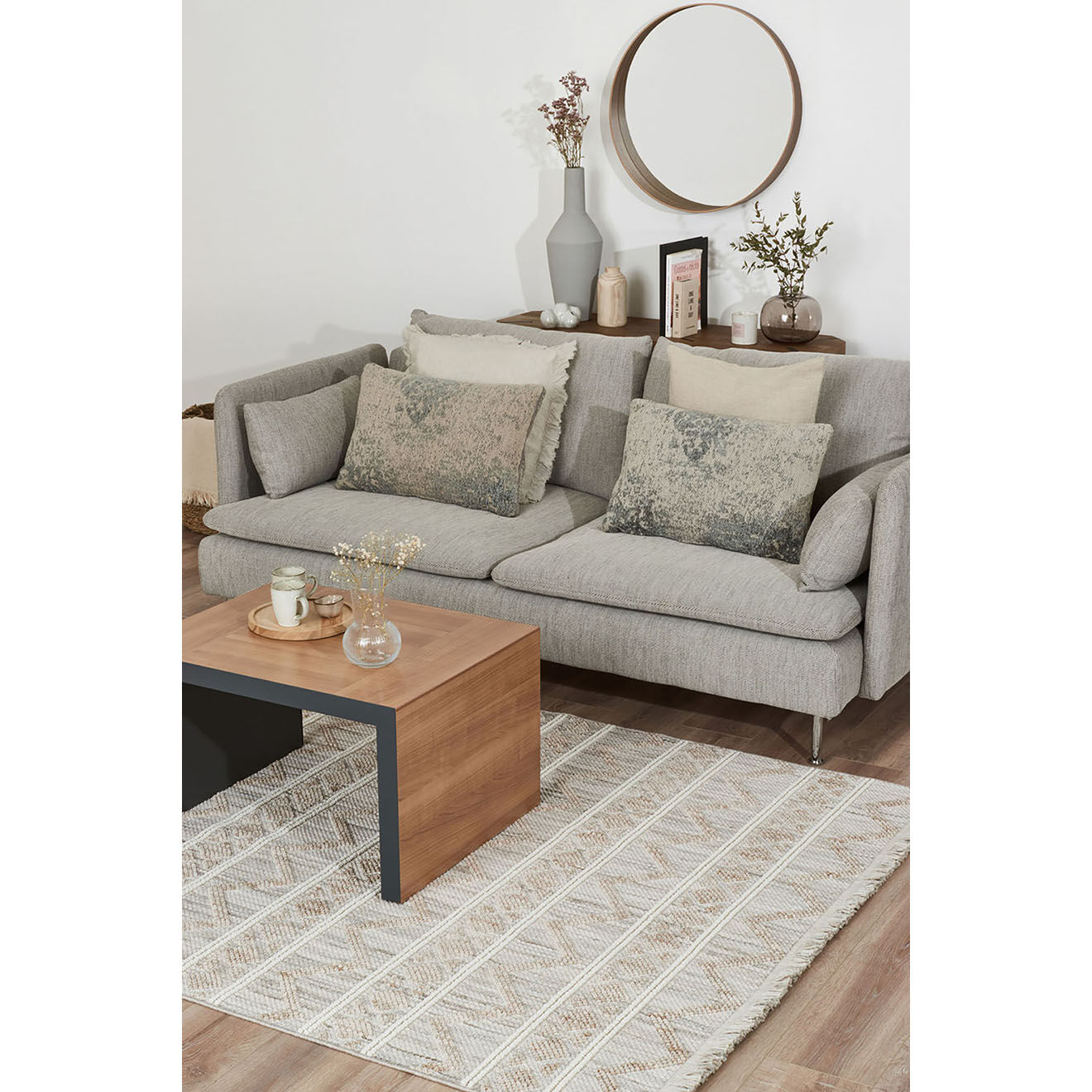 Nazar Rugs Tapis Bali 731 beige - 80x150 cm