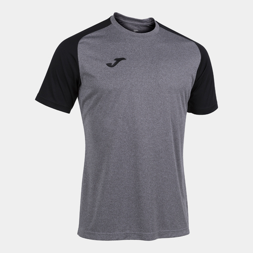 Camiseta Manga Corta Joma Academy Iv Gris Melange Negro