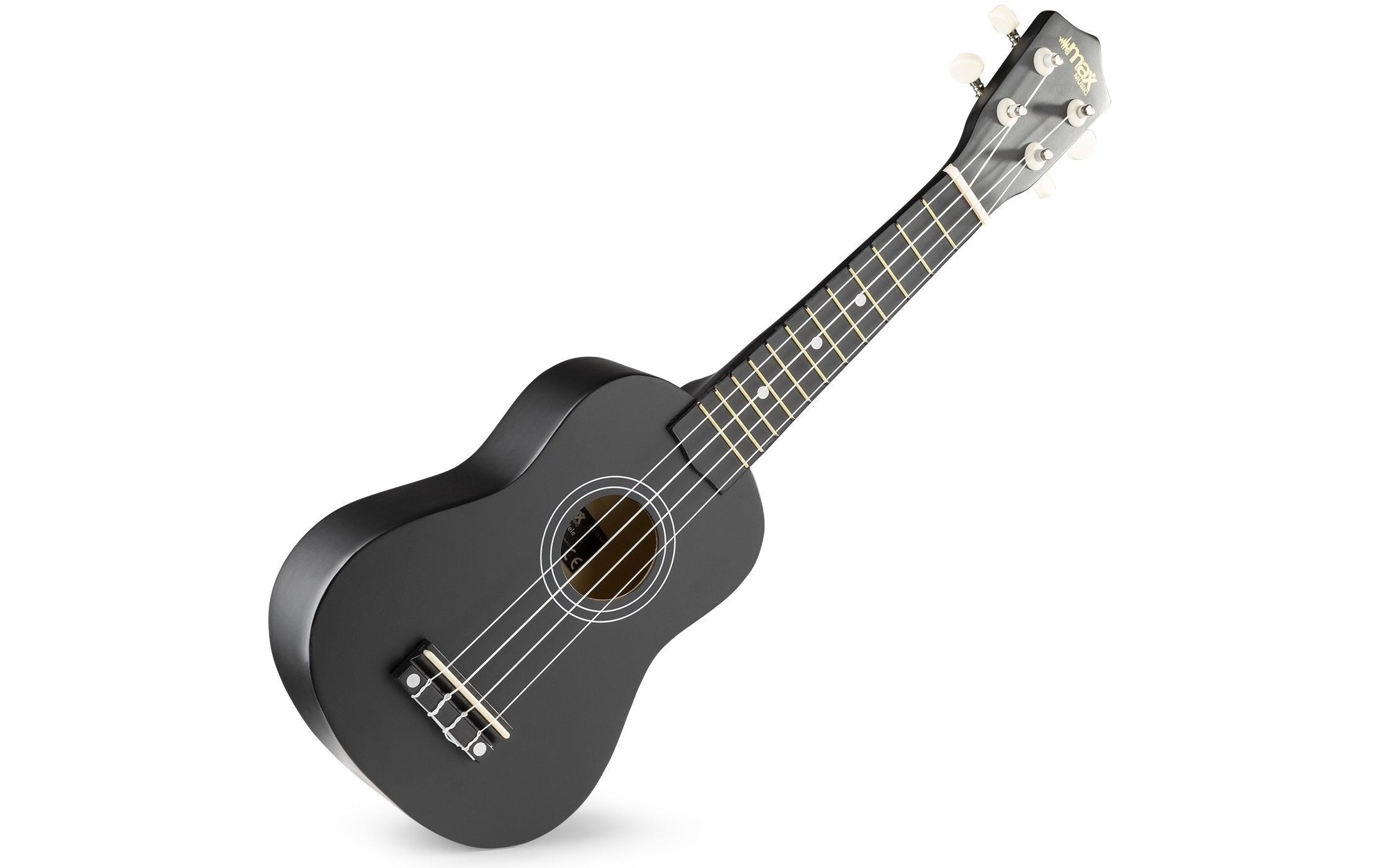 Ukulele »UKEY Set Soprano Schwarz 21 Zoll« Holzart: Linde (China)