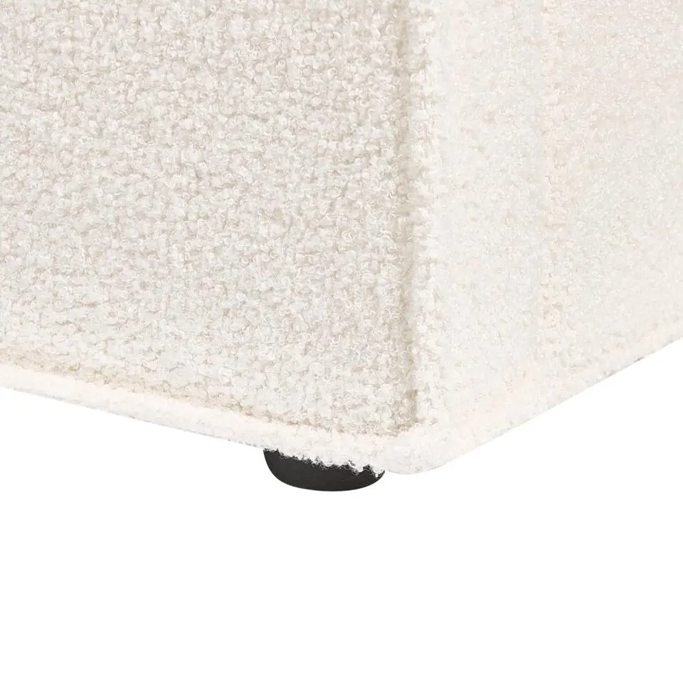 MOISSAC - Tweepersoonsbed - Off-white - 180 x 200 cm - Polyester