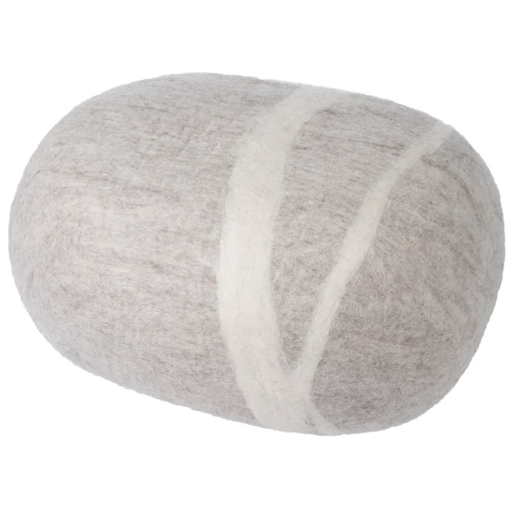 myfelt - Kieselstein Pouf Béla 3XL, hellbeige