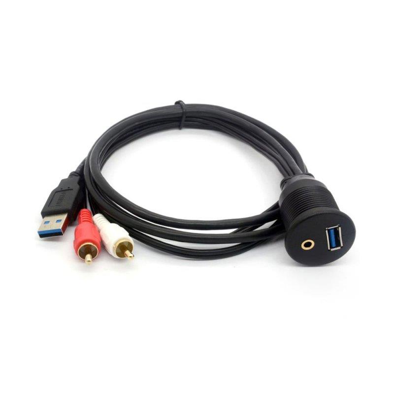 Prise Usb & Jack 3.5Mm Kicker Charge Et Data