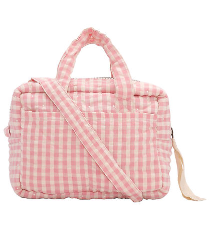 Konges Sløjd Pusletaske Til Dukke - Powder Pink Check