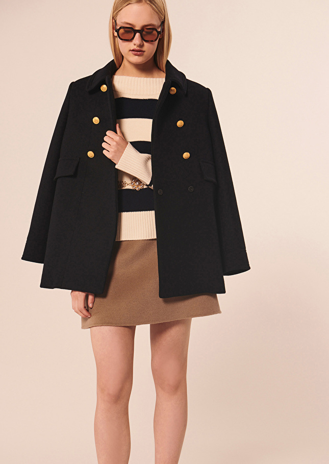 Pull Poetessebleu nuit en laine