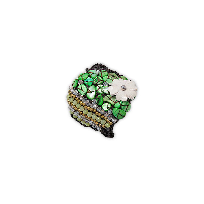 Bracelet Nacre et Jade Vert