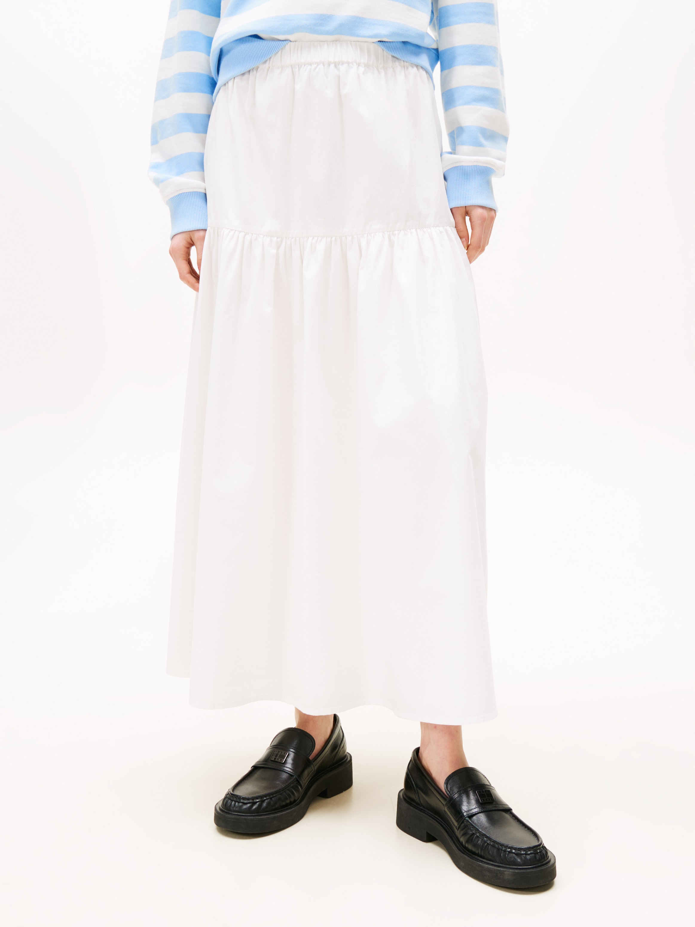 Tommy Jeans Maxirock »TJW POPLIN TIERED MAXI SKIRT«