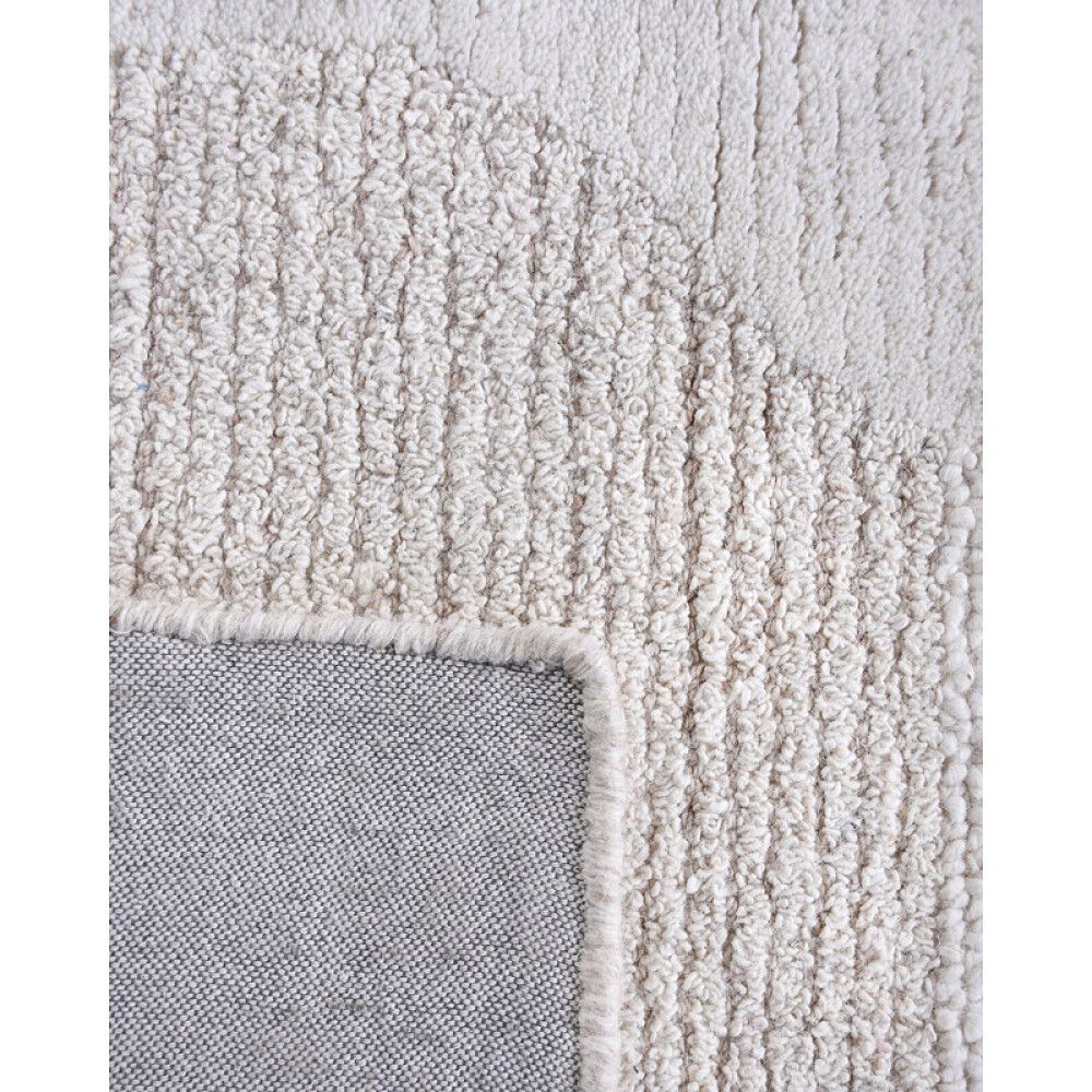 GULVTEPPE FISET ULL/BOMULL 160X230CM BEIGE