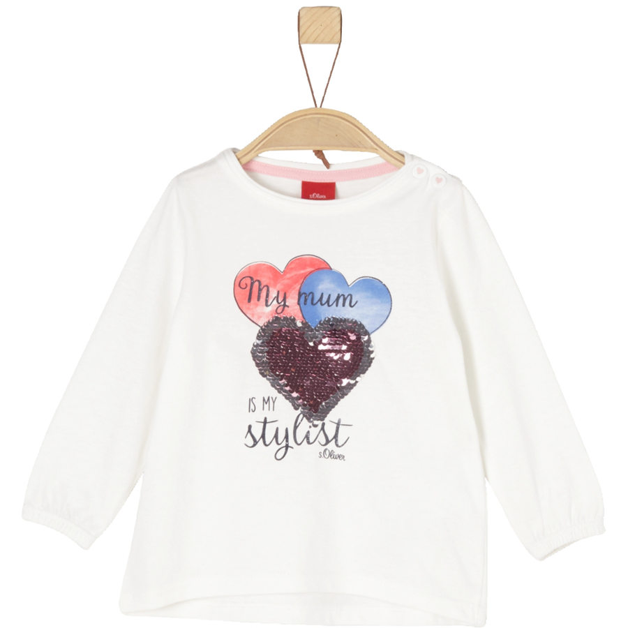 s.Oliver Girls Langarmshirt ecru