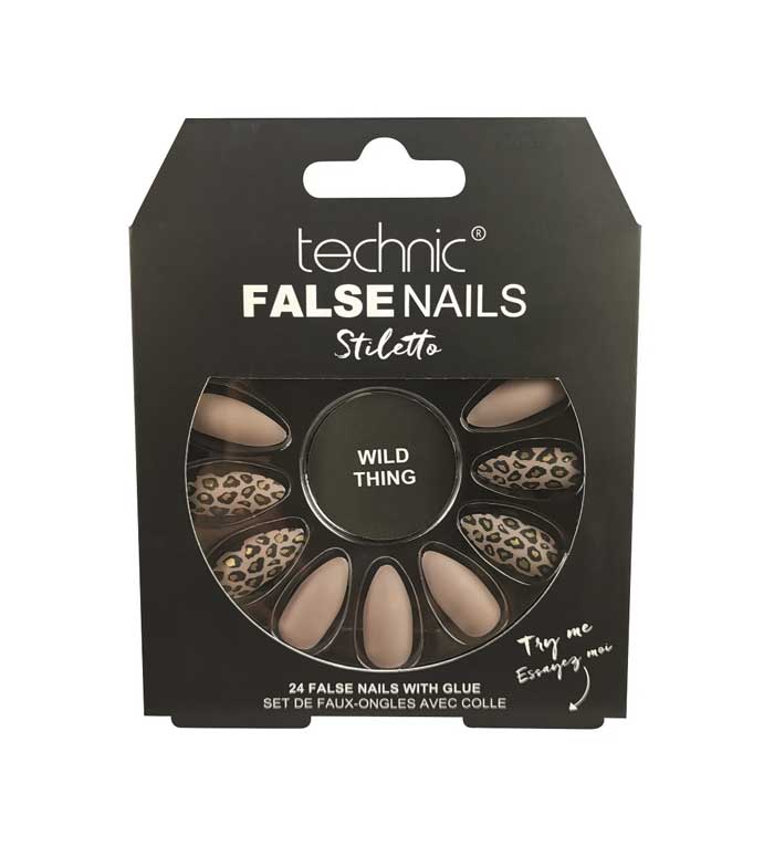 Technic Cosmetics - Unhas Falsas False Nails Stiletto - Wild Thing