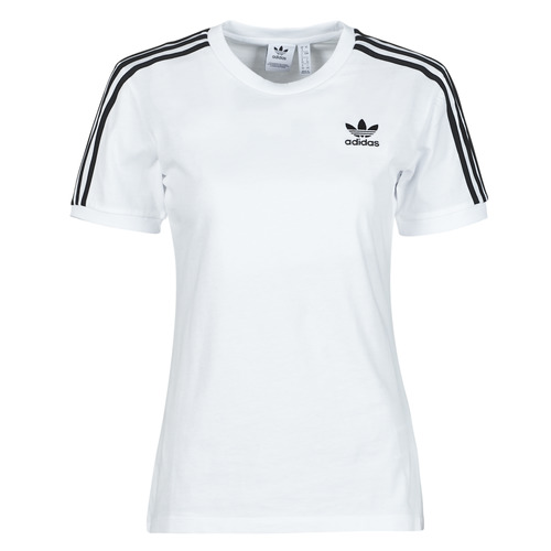 adidas Originals - 3 STRIPES TEE - Blanc