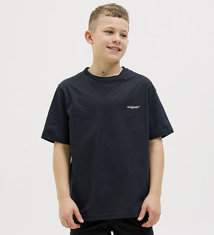 Jack & Jones T-Shirt - JorParos - Black/Yellow MUSCHEL