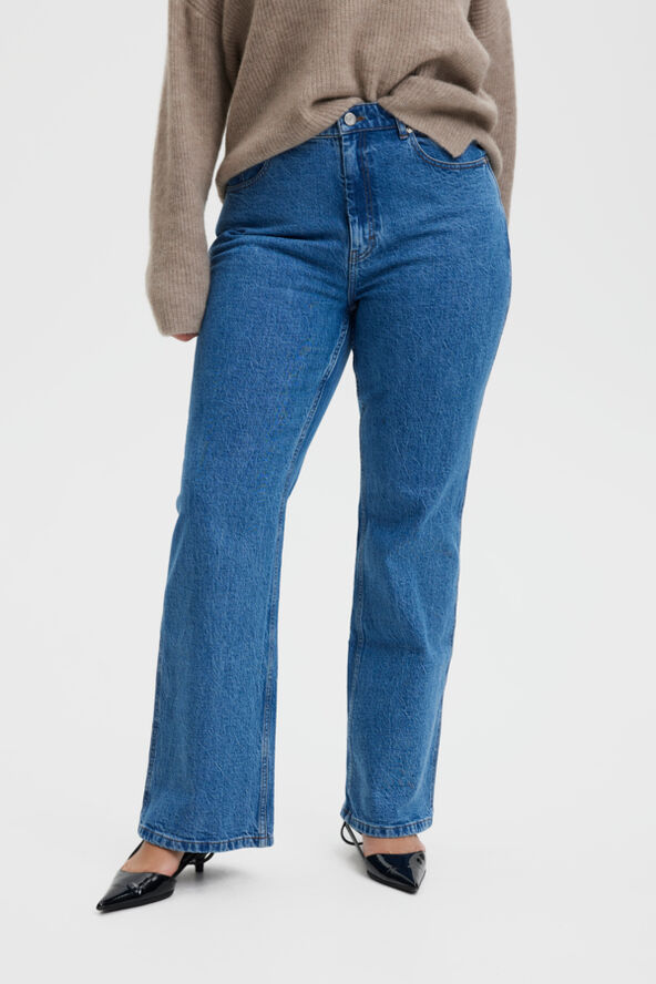 Gestuz LucieGZ HW straight jeans NOOS Mid dark blue washed
