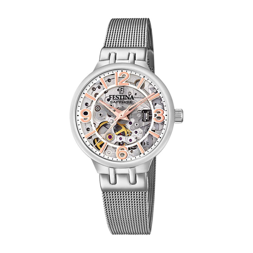 Montre Festina Automatic Argenté