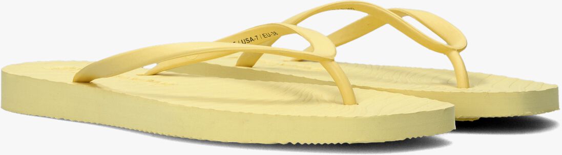 SLEEPERS gele sleepers teenslippers tapered