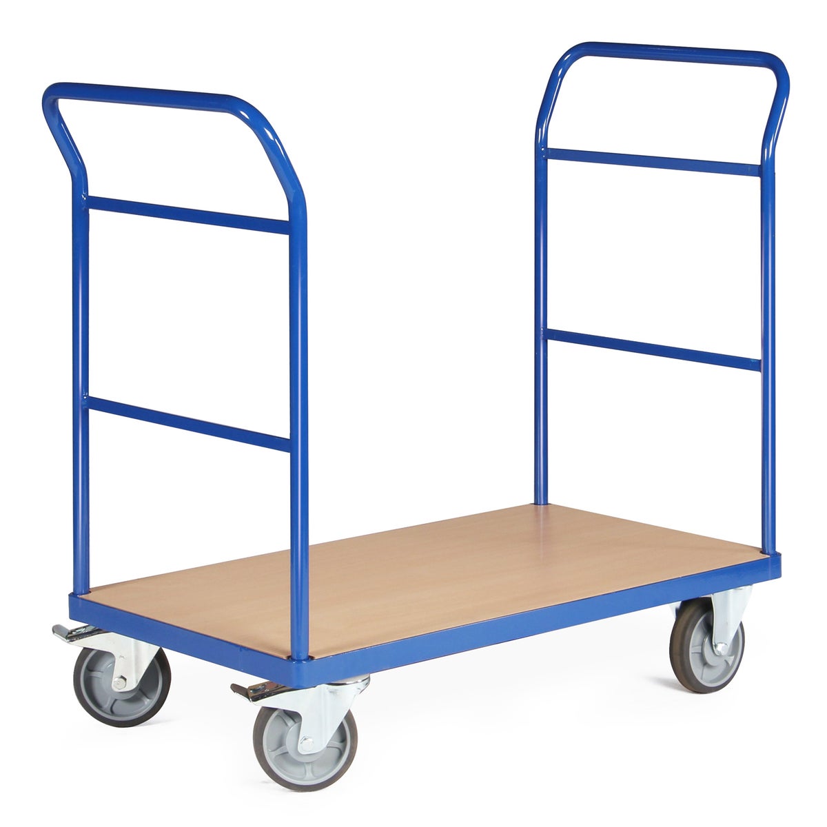 Protaurus platformwagen F500 met 2 duwbeugels zonder zijbord 850x500mm