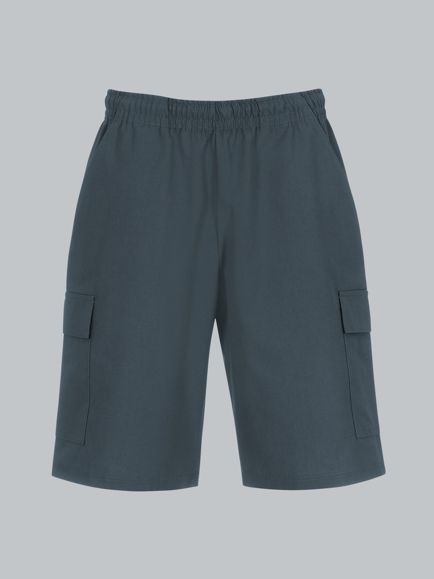 Cargo-Bermuda aus 100% Baumwolle Anthrazit