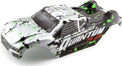 Quantum Xt Body - Silver/Green - Mv150179 - Maverick Rc