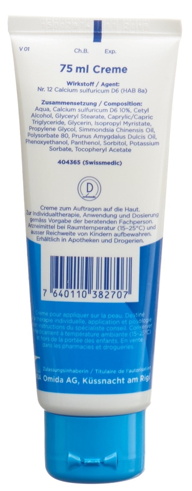 Omida Nr12 Calcium sulfuricum Creme 6 D Tb 75 ml