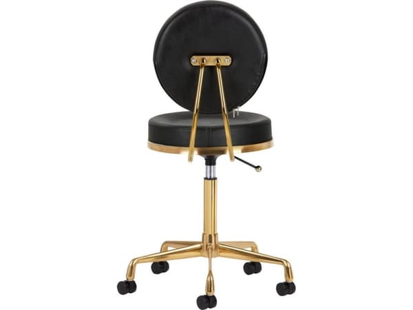 Activeshop KOSMETISK STOOL H5 GULL SVART