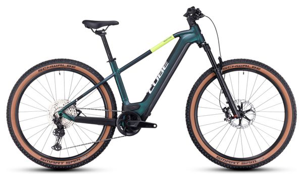 VTT Électrique Semi-Rigide Cube Reaction Hybrid SLT 750 Shimano XT 12V 750 Wh 27.5'' Vert Goblin