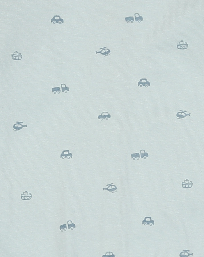 Strampler TINY CARS mit Fuß in hellblau