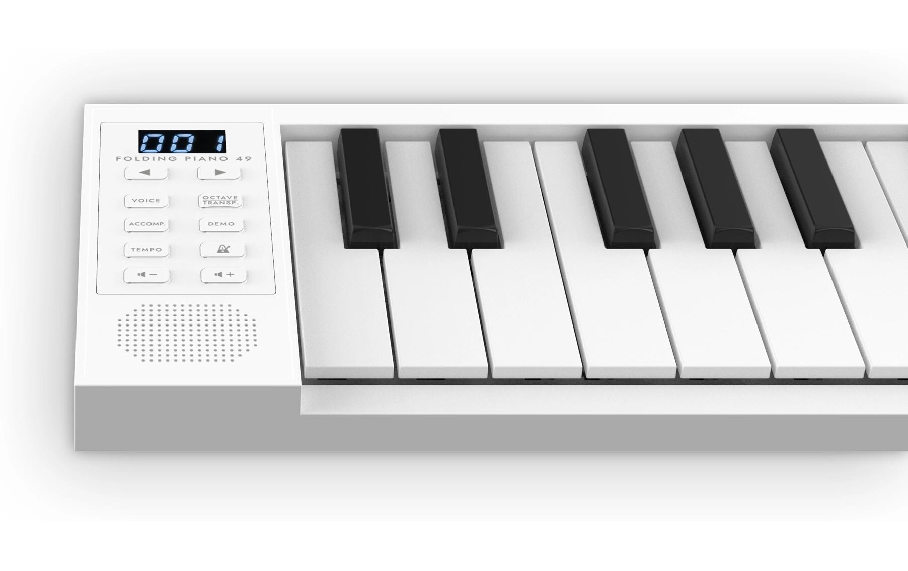 Keyboard Folding Piano 49 WeissFaltbares Keyboard mit 49 Tasten