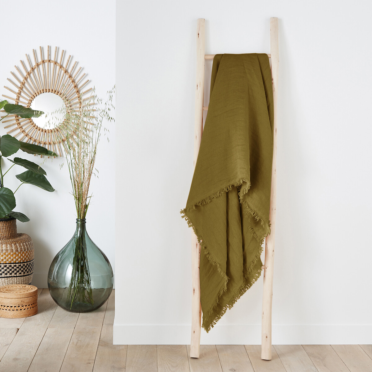 LA REDOUTE INTERIEURS<br>Manta em linho lavado, Linange