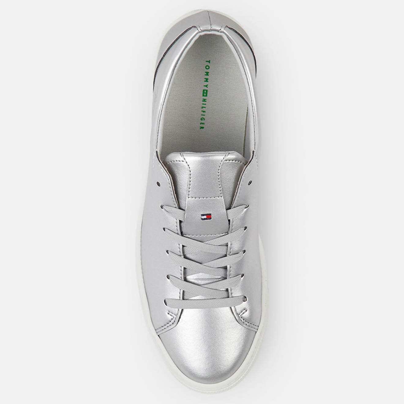 Tommy Hilfiger Baskets métalisées Zéro Waste argentées