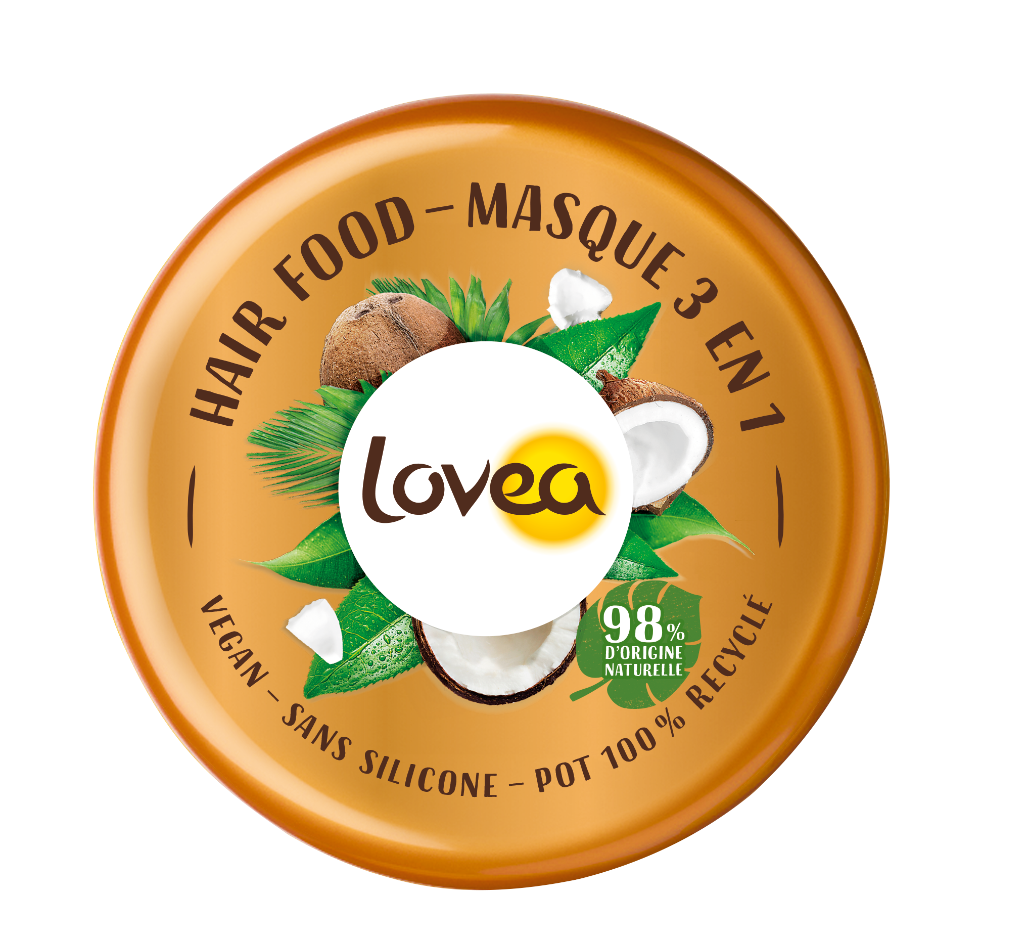 Lovea Hair Food Maske 3 in 1 Grüntee Kokos 390 ml