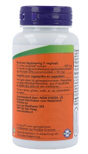 NOW Curcuma Longvida Extract Capsules 50CP