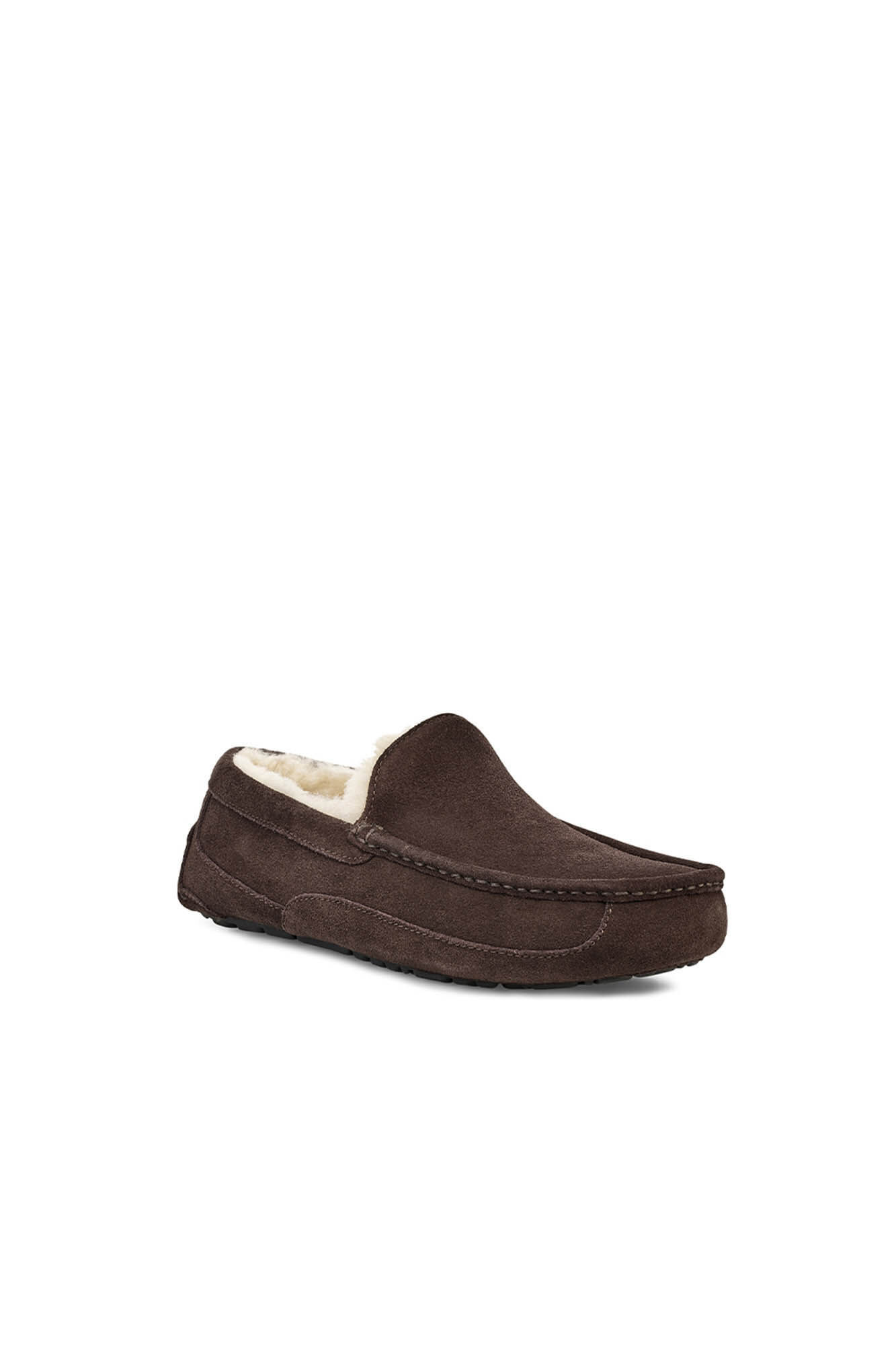 Pantufa fechada UGG Ascot em camurça. Marca: Marrom Escuro