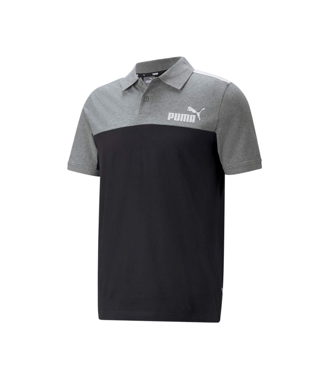 Polo Gris/Noir Homme Puma Ess+ Block