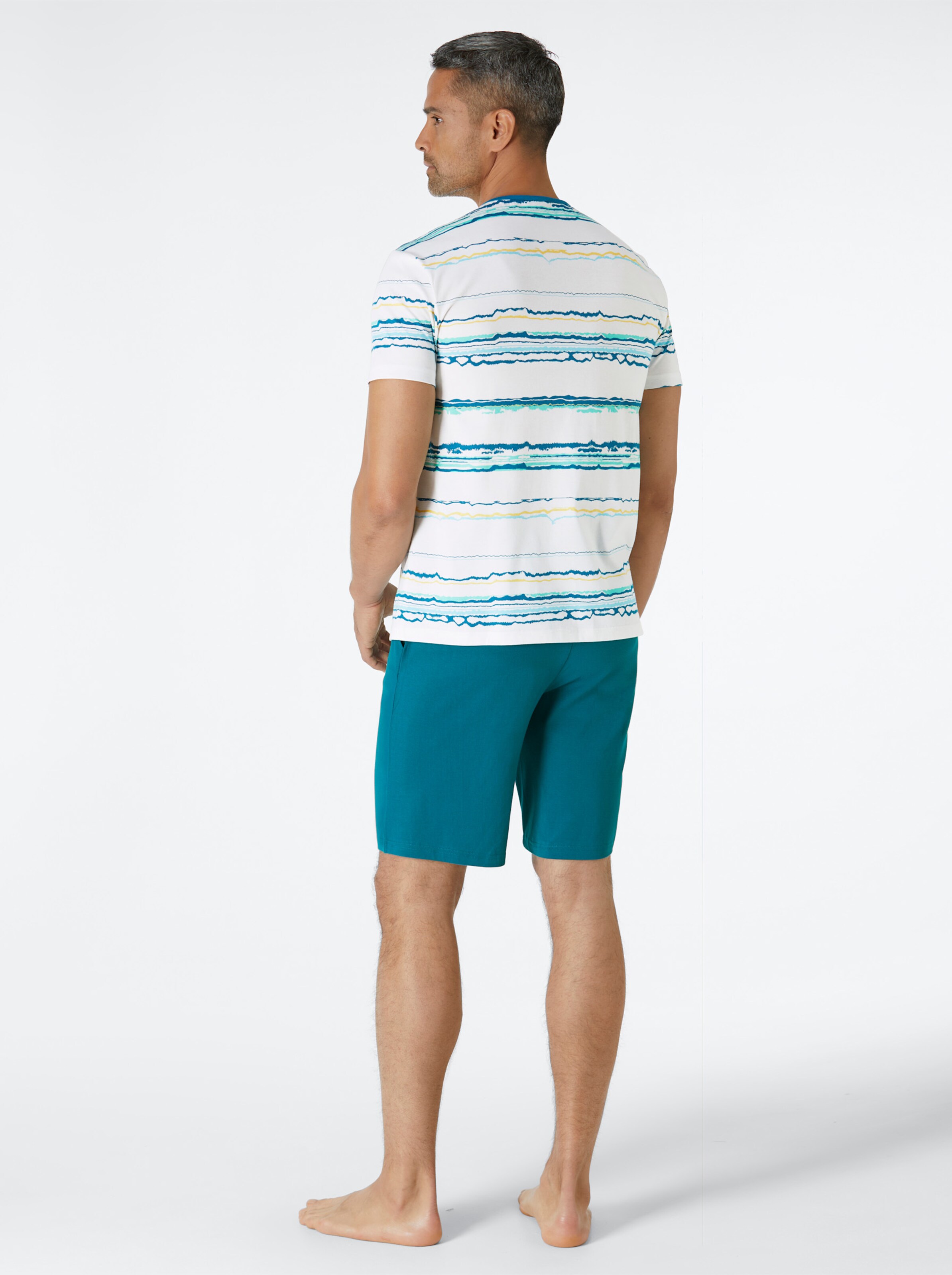 wäschepur men Shortys in aquapetrol + anthrazit