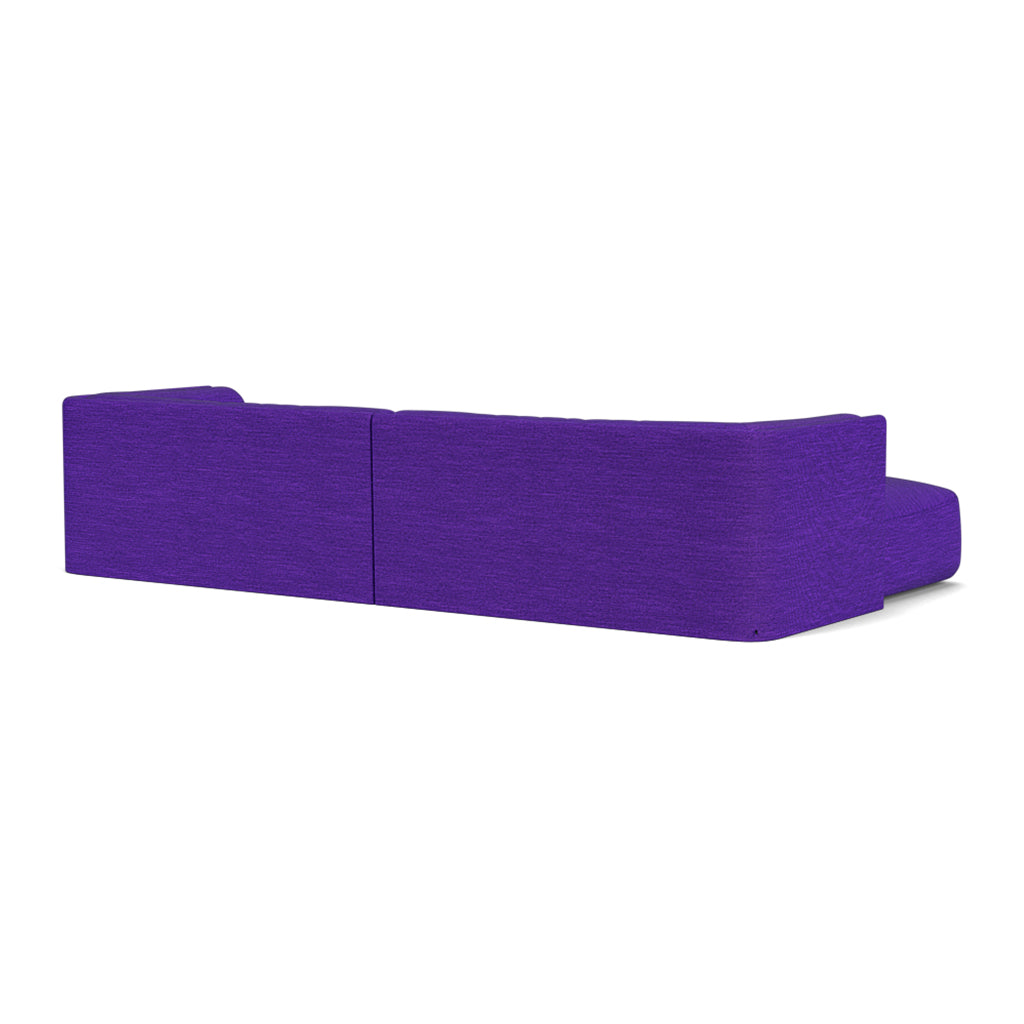 FÃST Bolster Hoekbank met Chaise Longue - Steelcut Quartet / Purple
