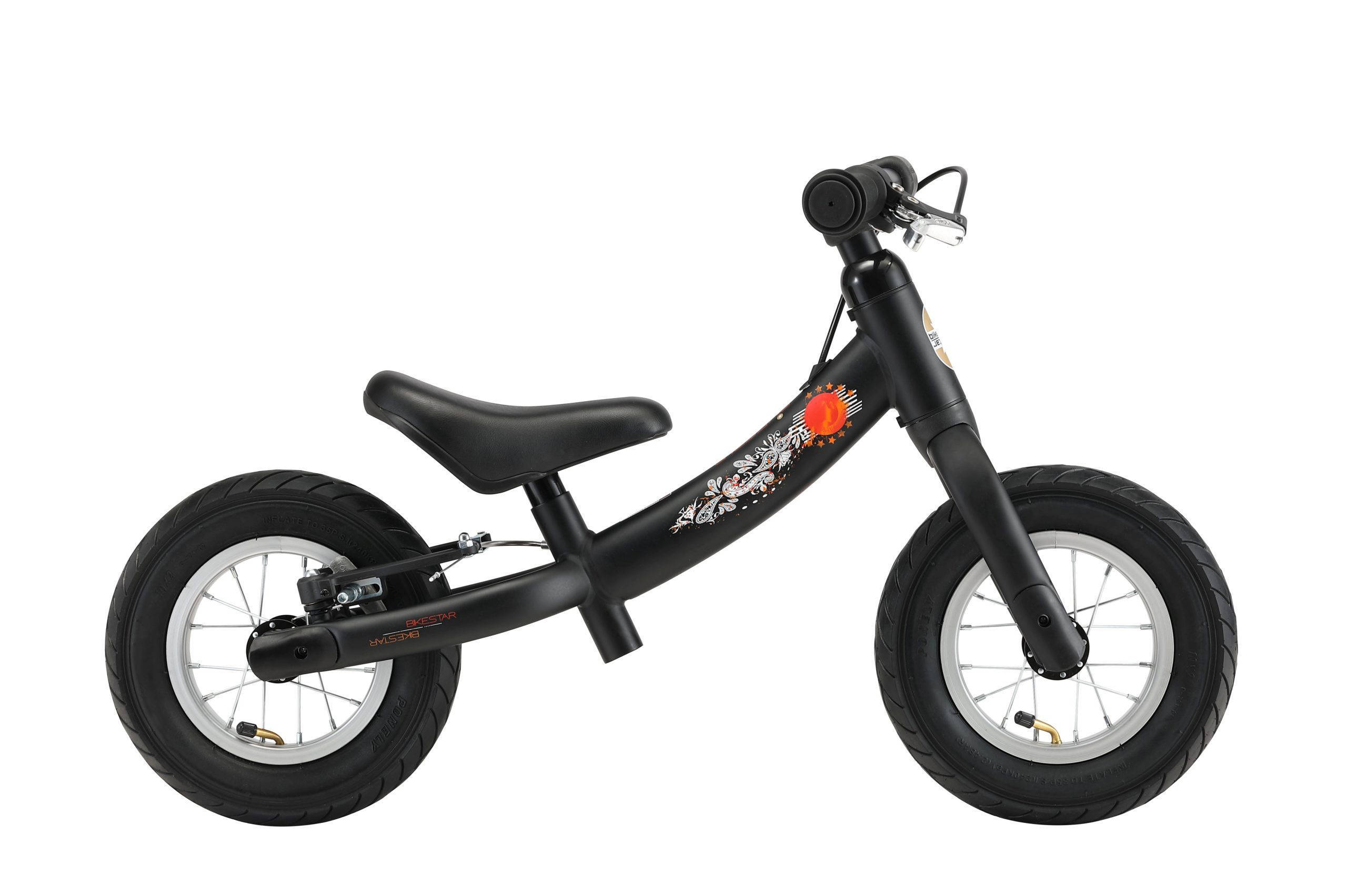BikeStar Sport, 2 in 1 meegroei loopfiets, 10 inch, zwart