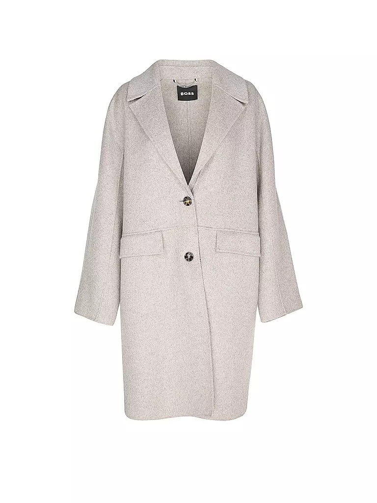 BOSS Wollmantel beige