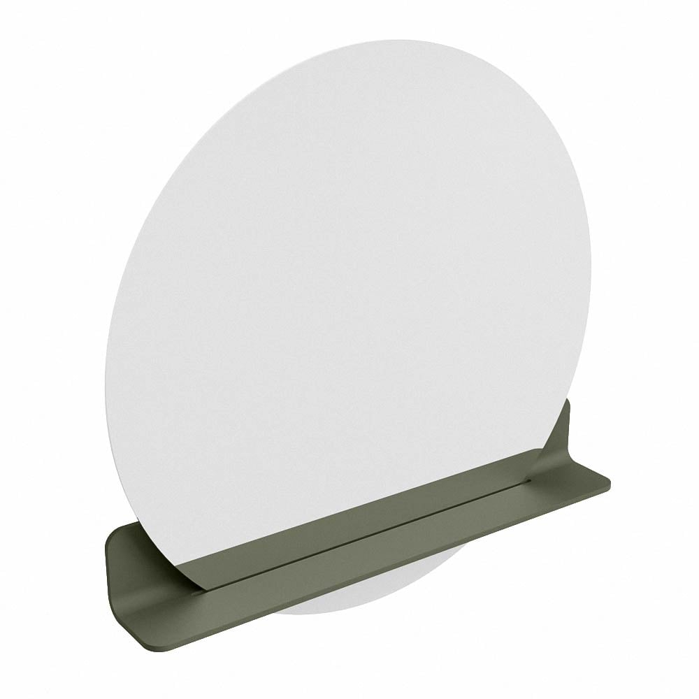 Mondiaz Spot spiegel rond Ø80cm met planchet army
