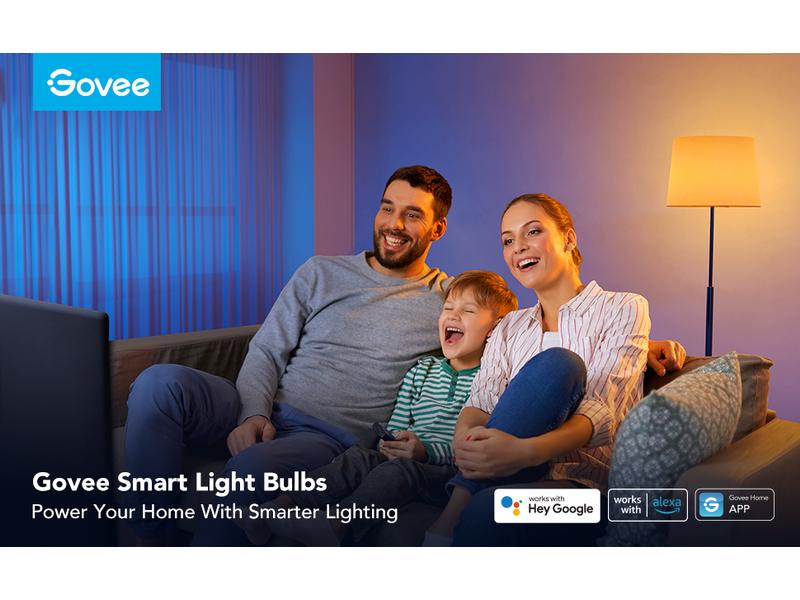 Govee Leuchtmittel Smart E27, 2700-6500K, RGBWW Smart WiFi Leuchtmittel RGBWW