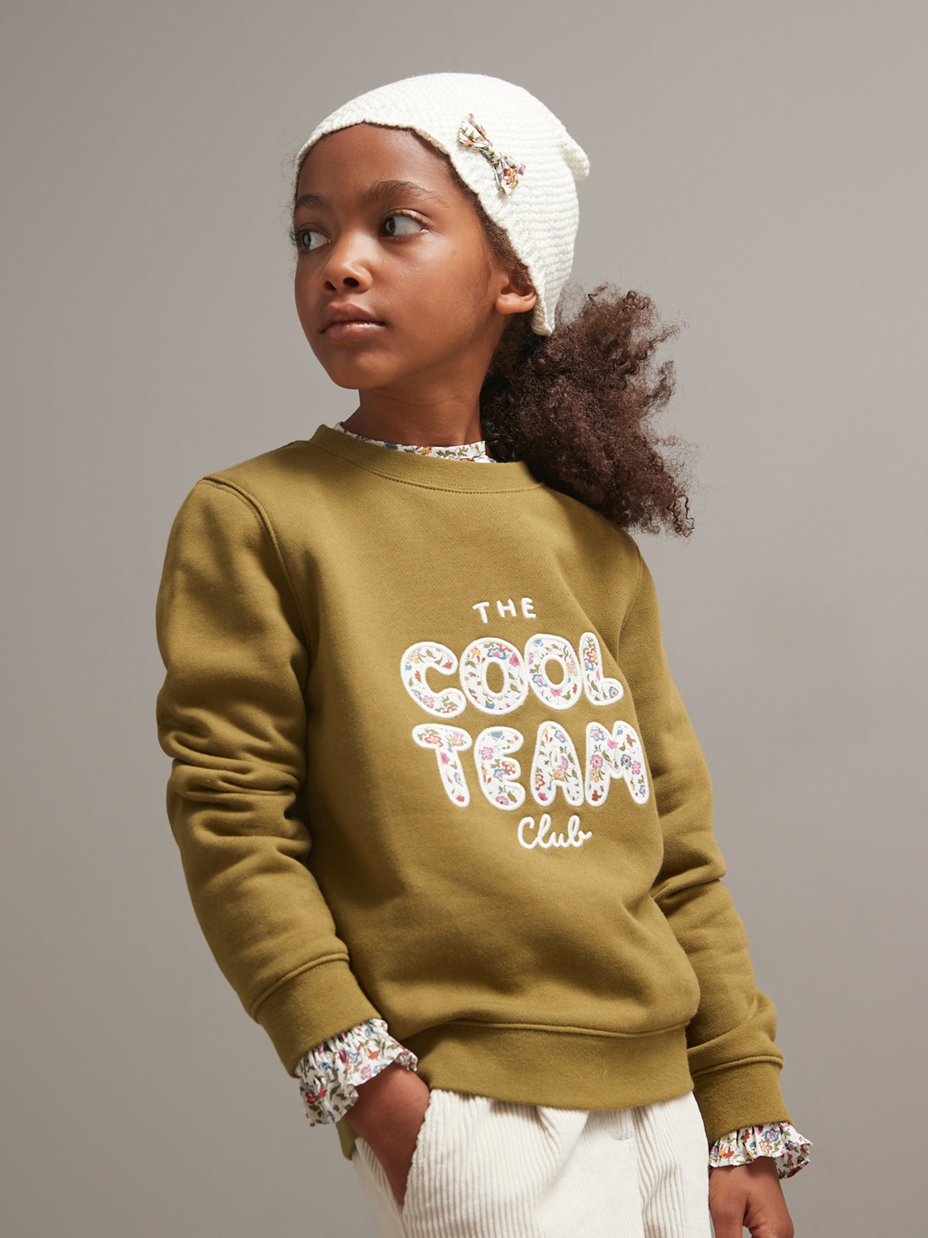 Sweat Fille tissu Liberty - Coton Bio