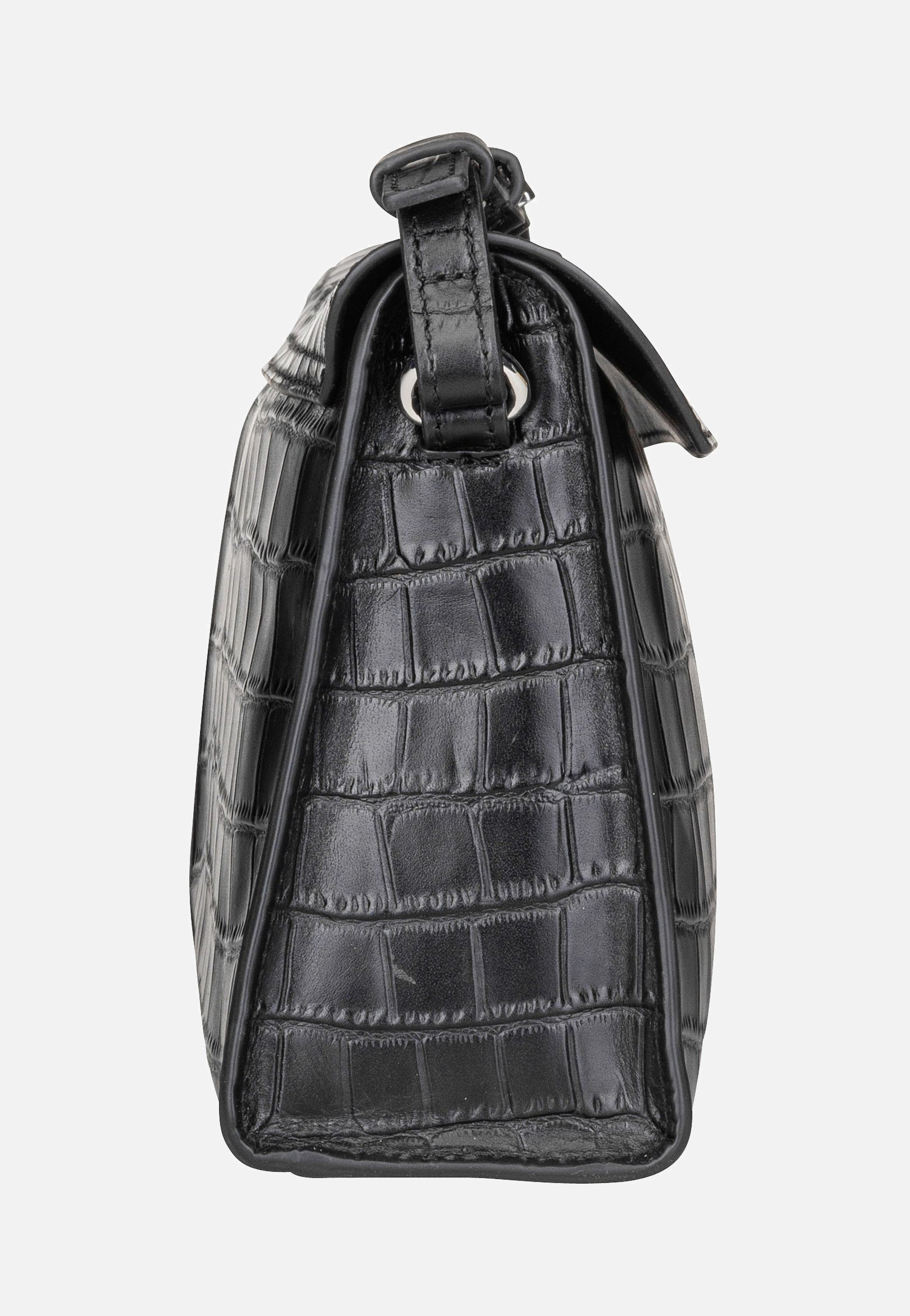 Lora New Croco 2158355 Black - Crossbody Bag