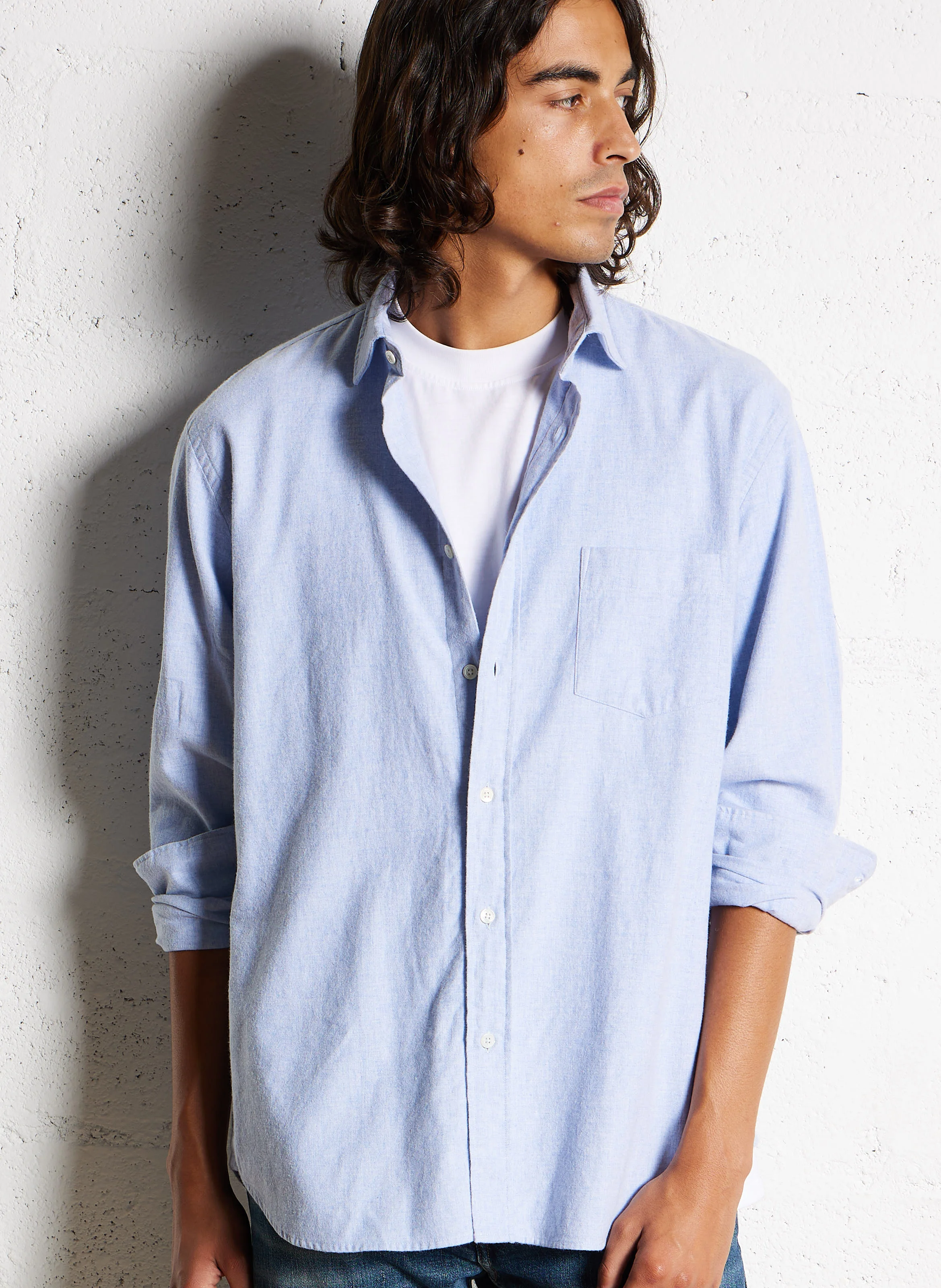 PAUL - Chemise col classique en coton | Bleu