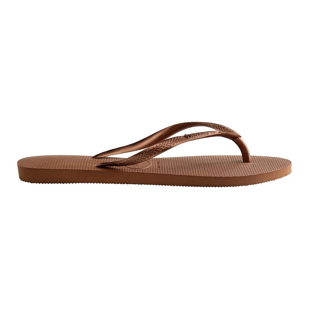 Havaianas SLIM - Tongs Femme rust/metallic copper
