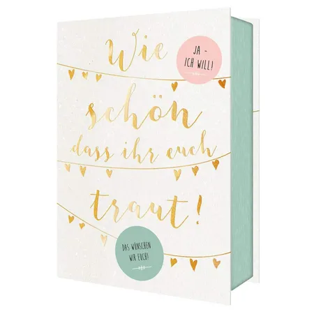 moses. Wie schön, dass ihr euch traut! - Geschenkbox & Gästebuch zur Hochzeit