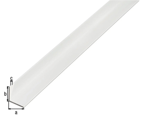 Aluminium hoekprofiel, zilver geanodiseerd, 20x20x1,5 mm, 2,6 m